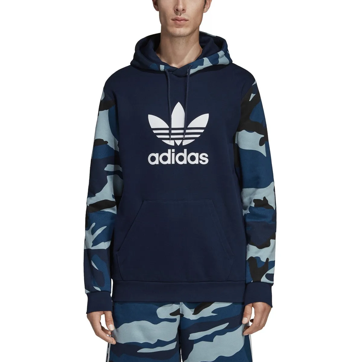 Adidas Originals Camouflage Mens Hoodie Collegiate Navy