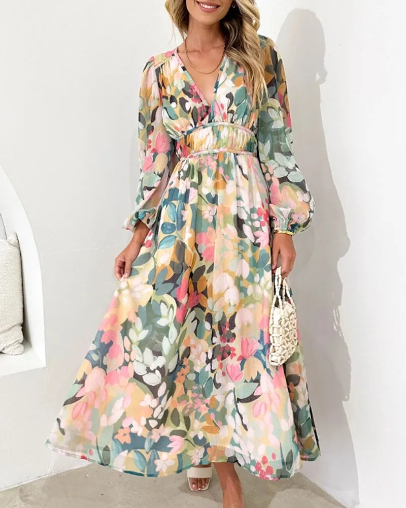 Anne - Elegant Floral Dress