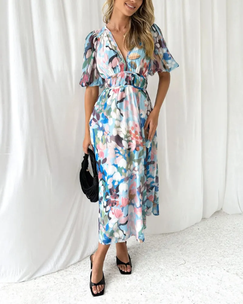 Anne - Elegant Floral Dress