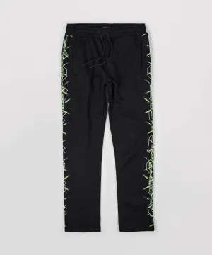 Anti Social Cherub Relaxed Fit Fleece Pants - Black