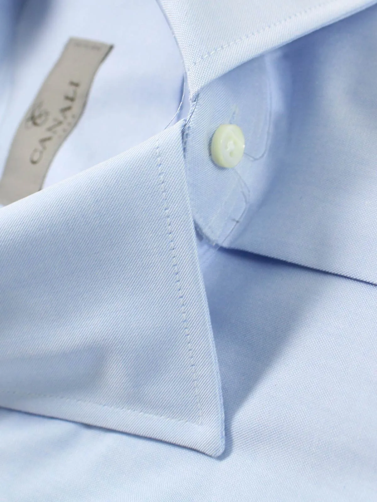 Canali Dress Shirt Light Blue 42 - 16 1/2 Modern Fit SALE