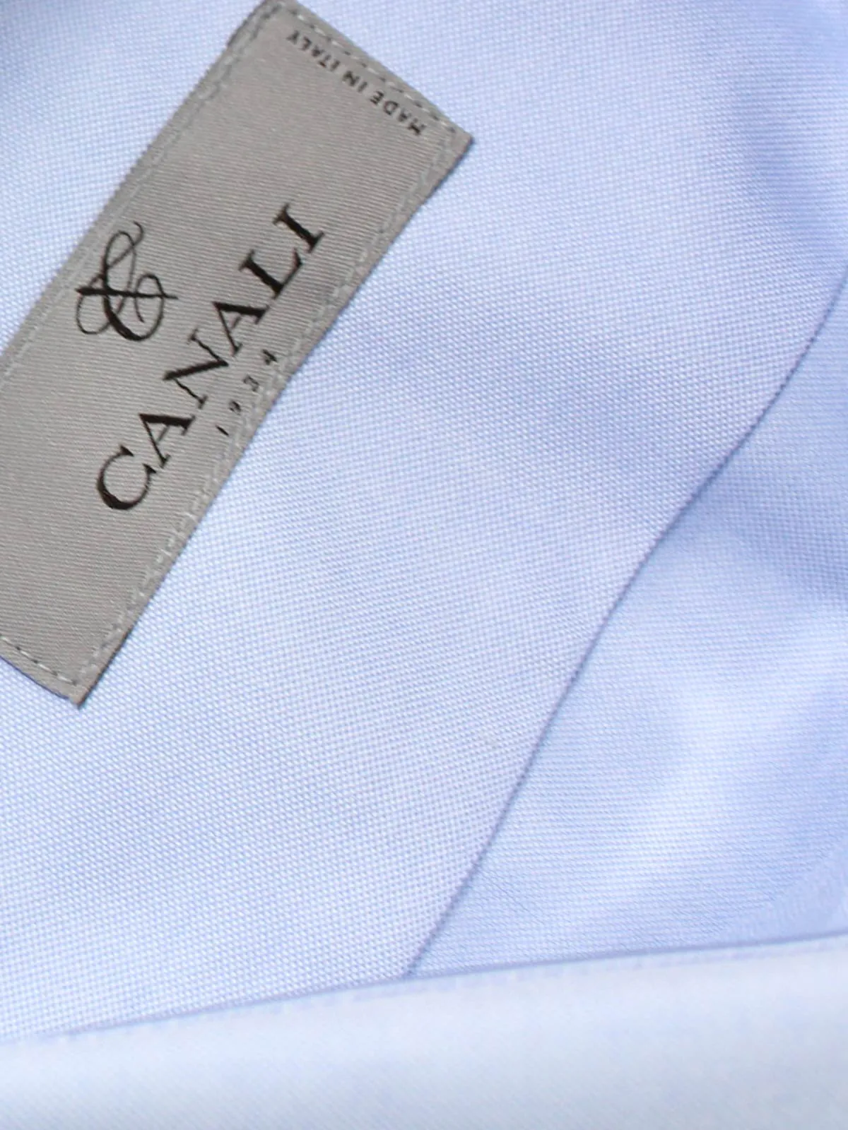 Canali Dress Shirt Light Blue 42 - 16 1/2 Modern Fit SALE