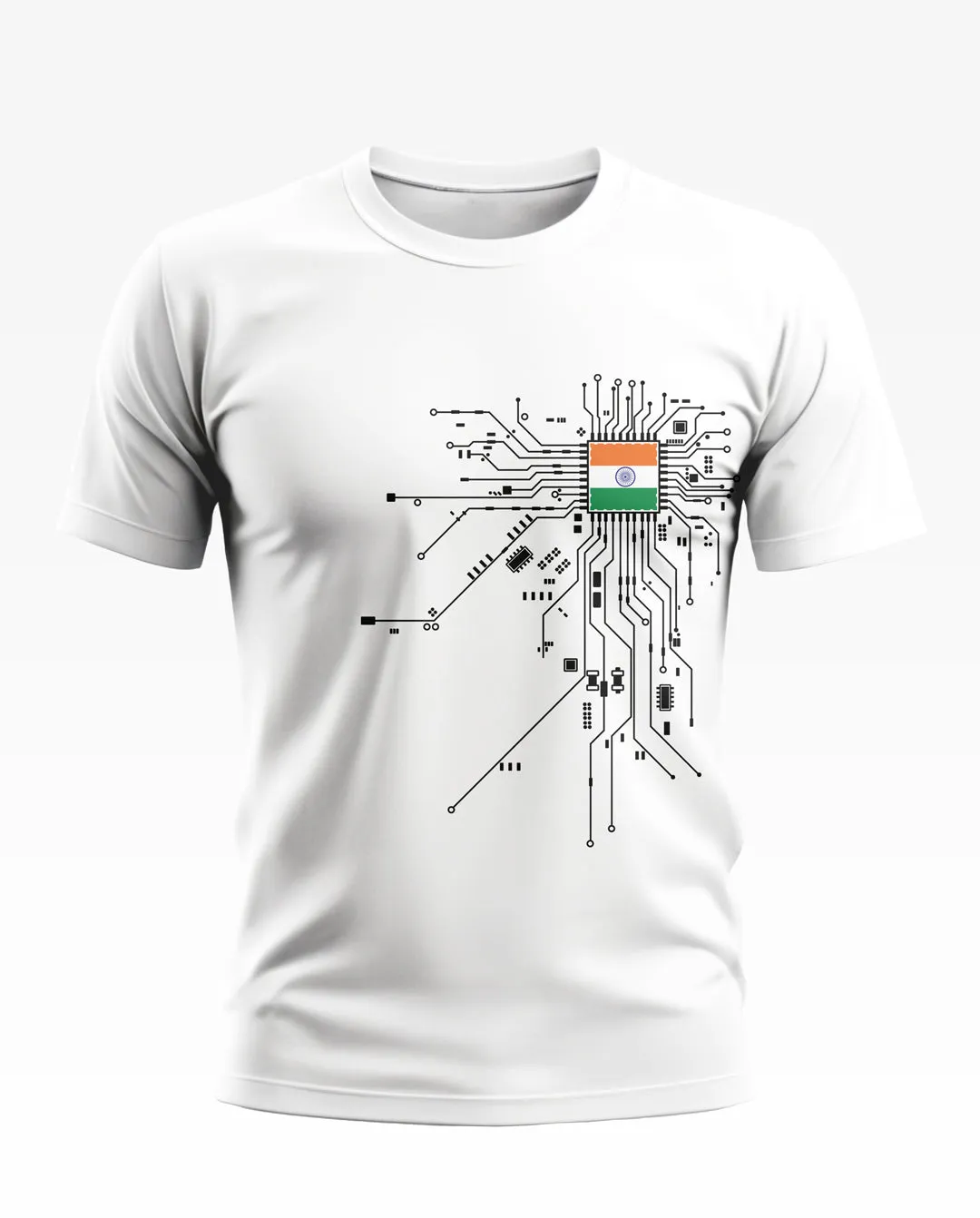 Circuit Diagram Soft Cotton T-shirt