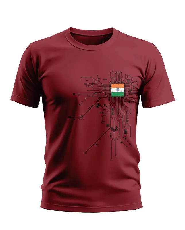 Circuit Diagram Soft Cotton T-shirt