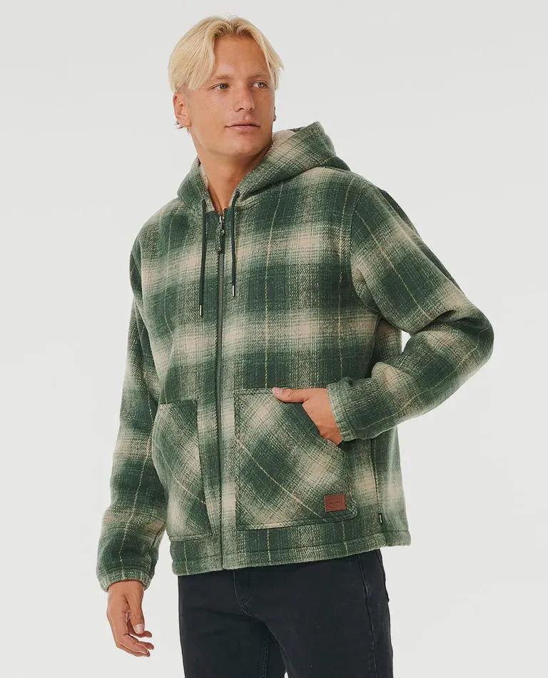 Classic Surf Check Jacket - Dark Olive