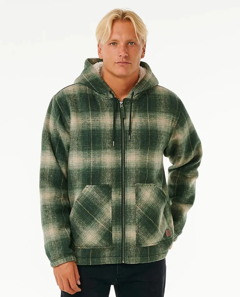 Classic Surf Check Jacket - Dark Olive