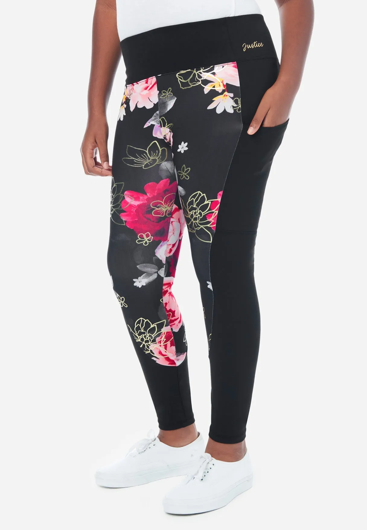 Collection X by Justice Color Block Full-Length Leggings