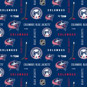 Columbus Blue Jackets - NHL Cotton Print - Logo