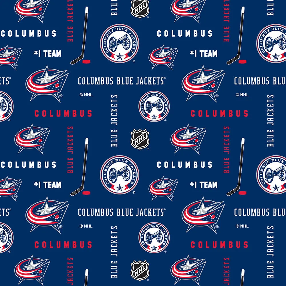 Columbus Blue Jackets - NHL Cotton Print - Logo