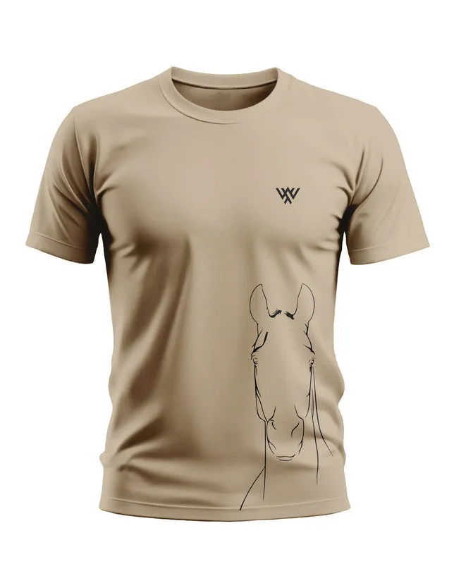 Designer Horse Soft Cotton T-shirt