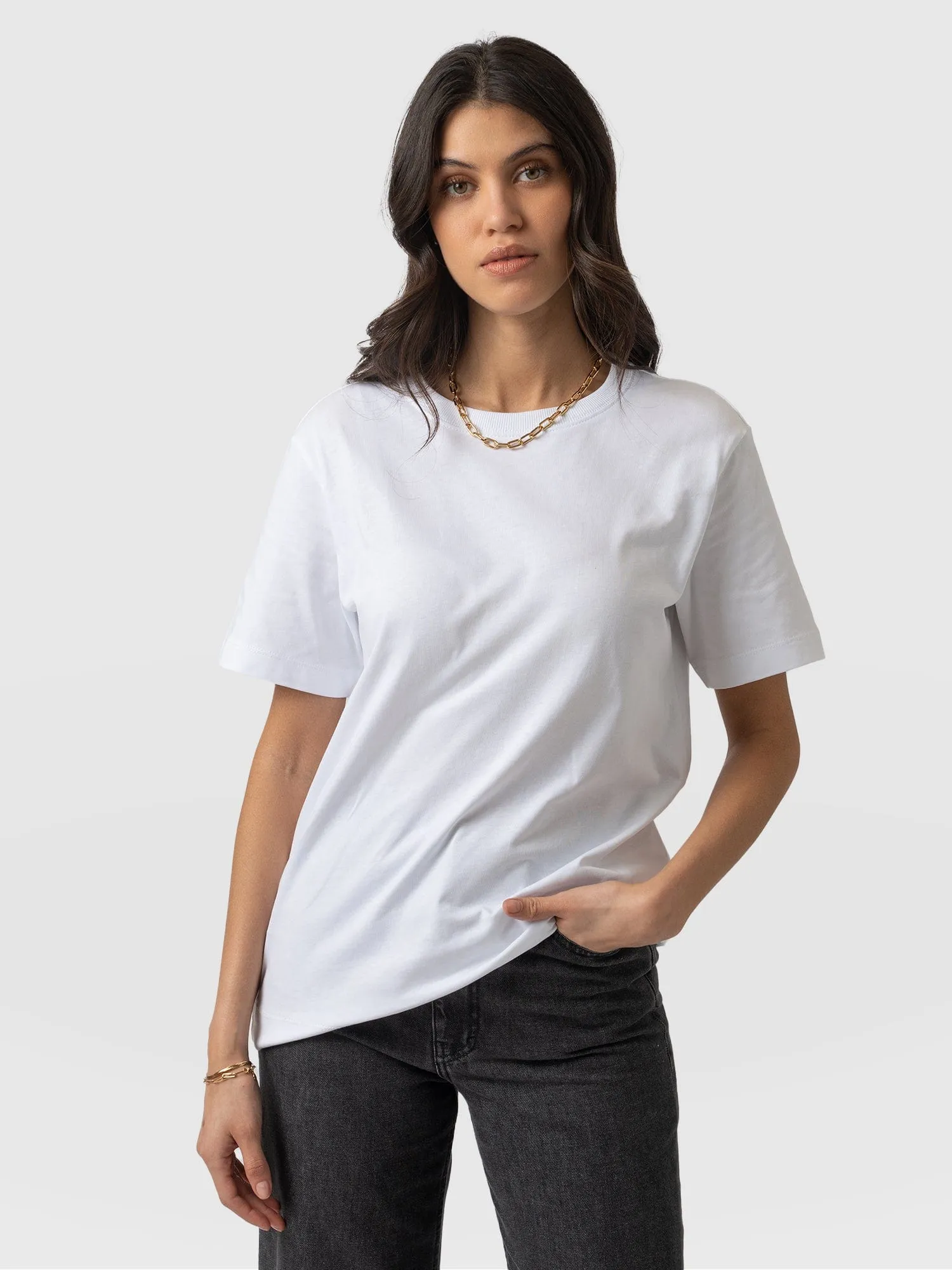 Finsbury Crew Neck Tee - White