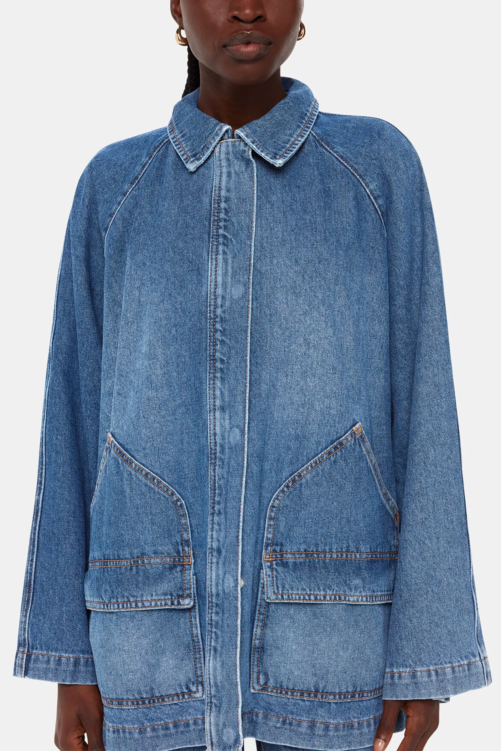 Flare Sleeve Denim Jacket