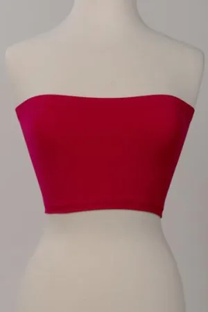 Just That Easy Red Bandeau Top