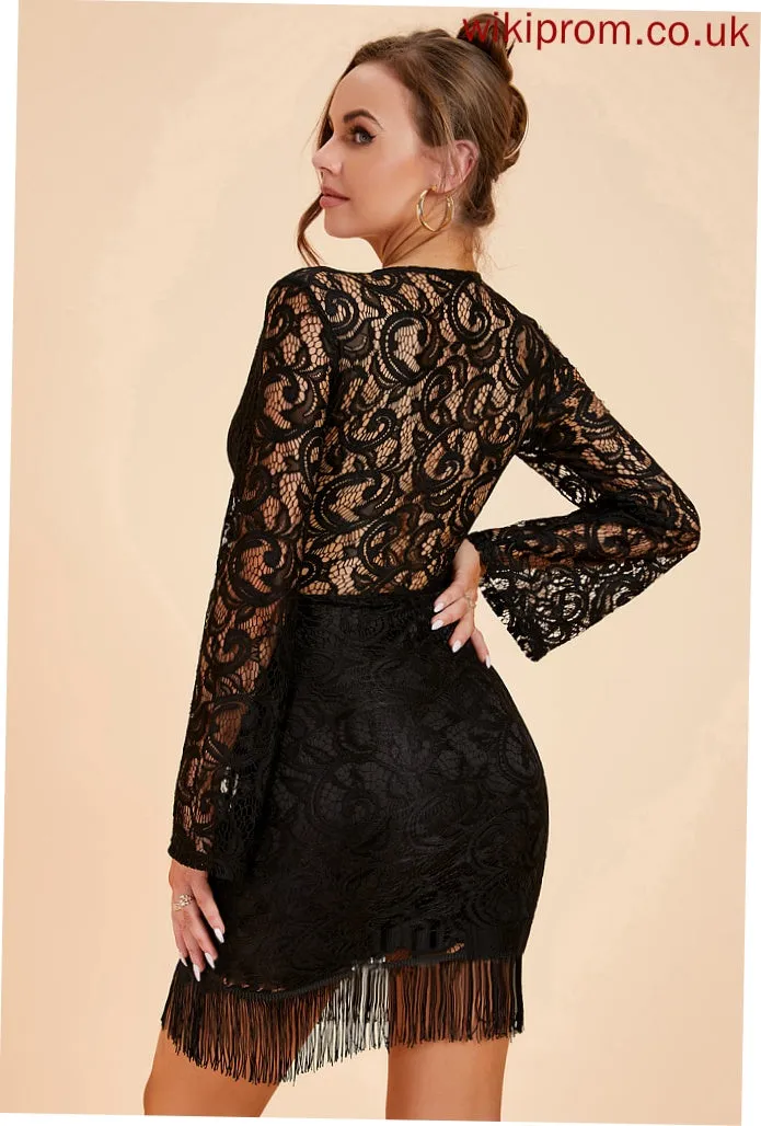 Lace Dresses Miriam V-Neck Bodycon Club Dresses Mini Elegant