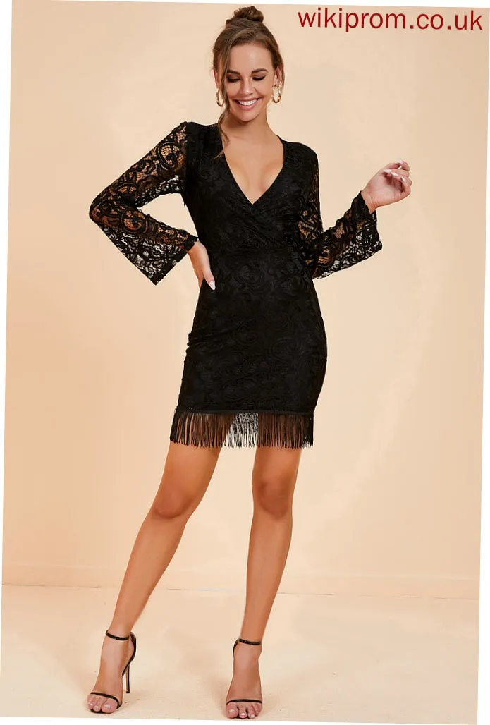 Lace Dresses Miriam V-Neck Bodycon Club Dresses Mini Elegant