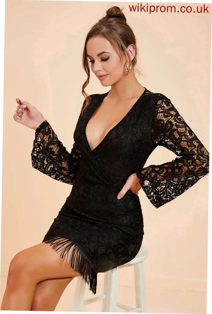 Lace Dresses Miriam V-Neck Bodycon Club Dresses Mini Elegant