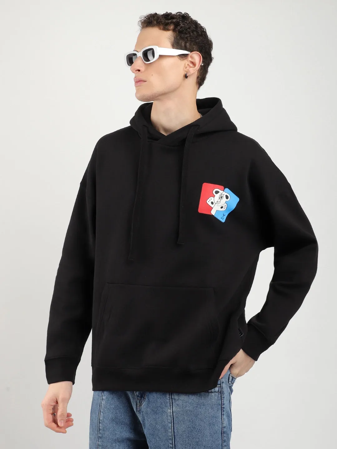 Lancaster Street Black Oversized Hoodie