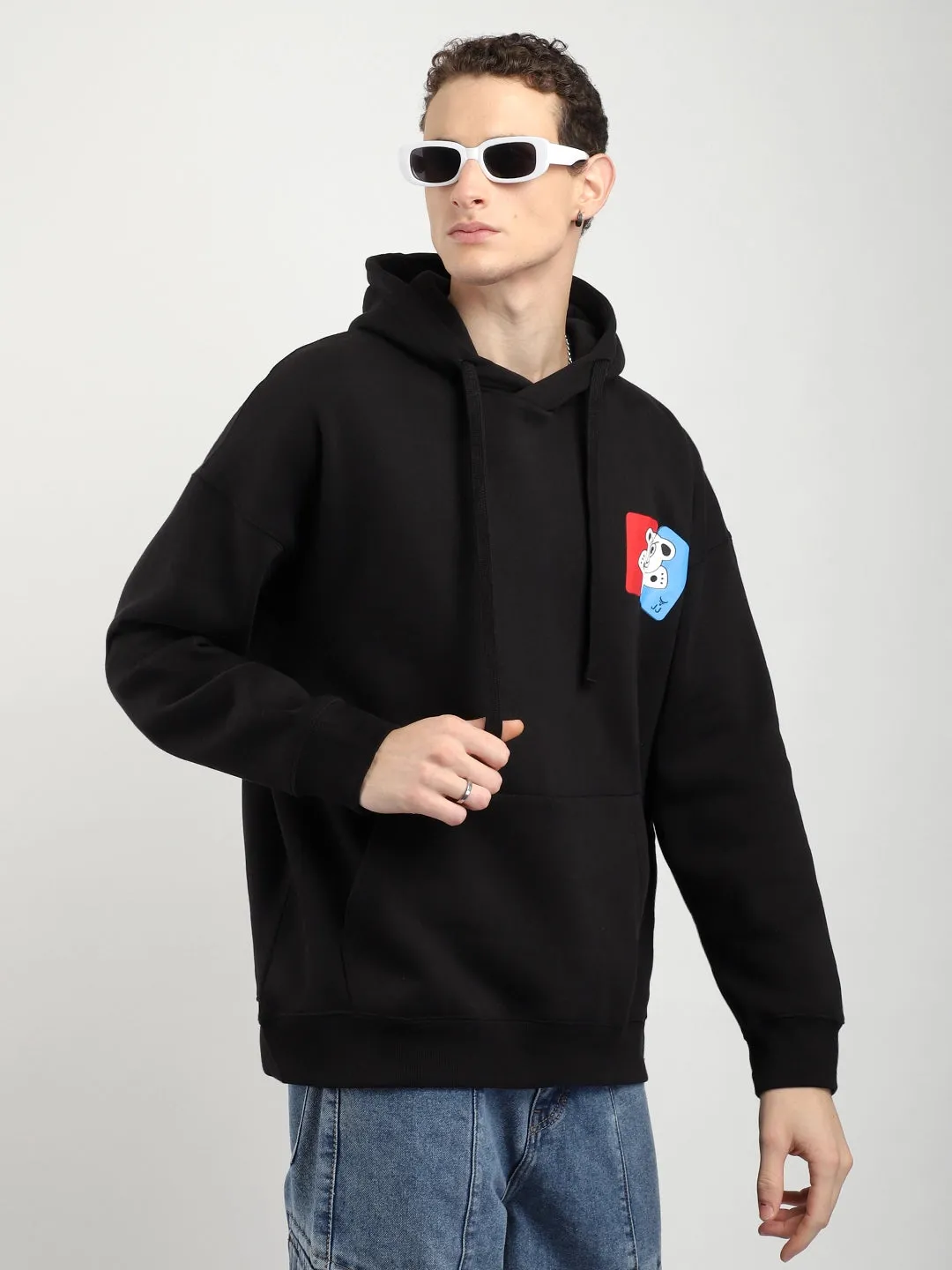 Lancaster Street Black Oversized Hoodie