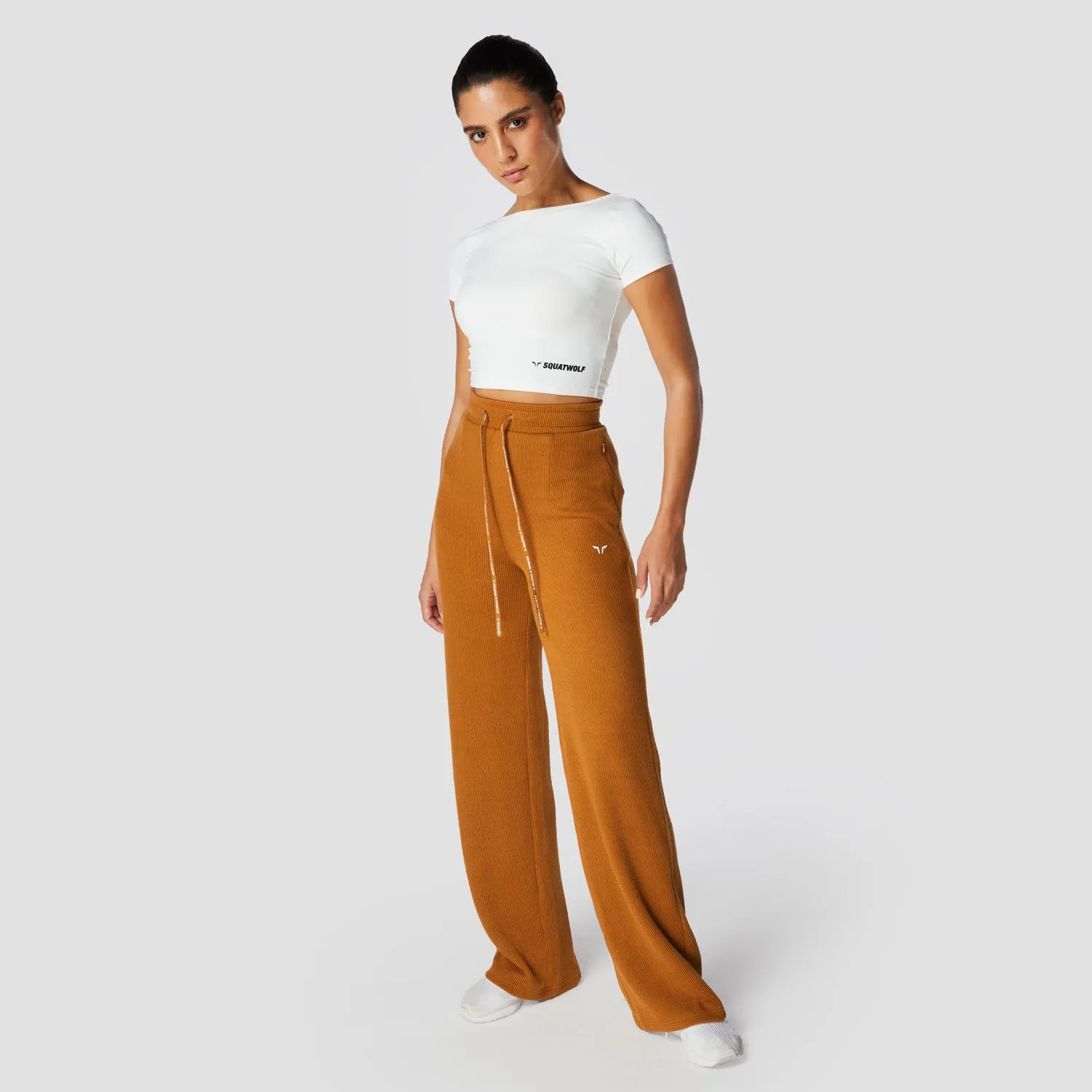 Luxe Wide Leg Pants - Biscuit