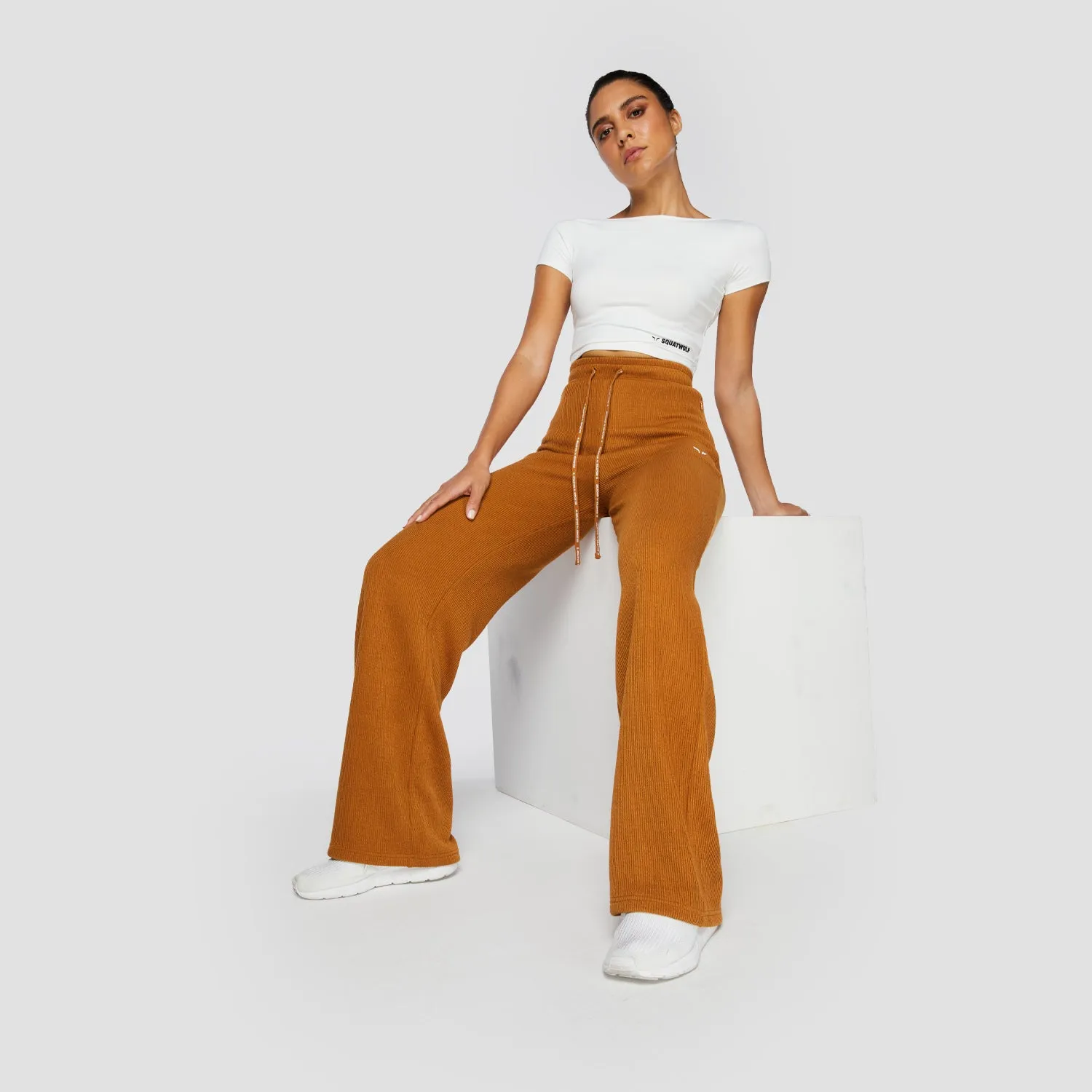 Luxe Wide Leg Pants - Biscuit