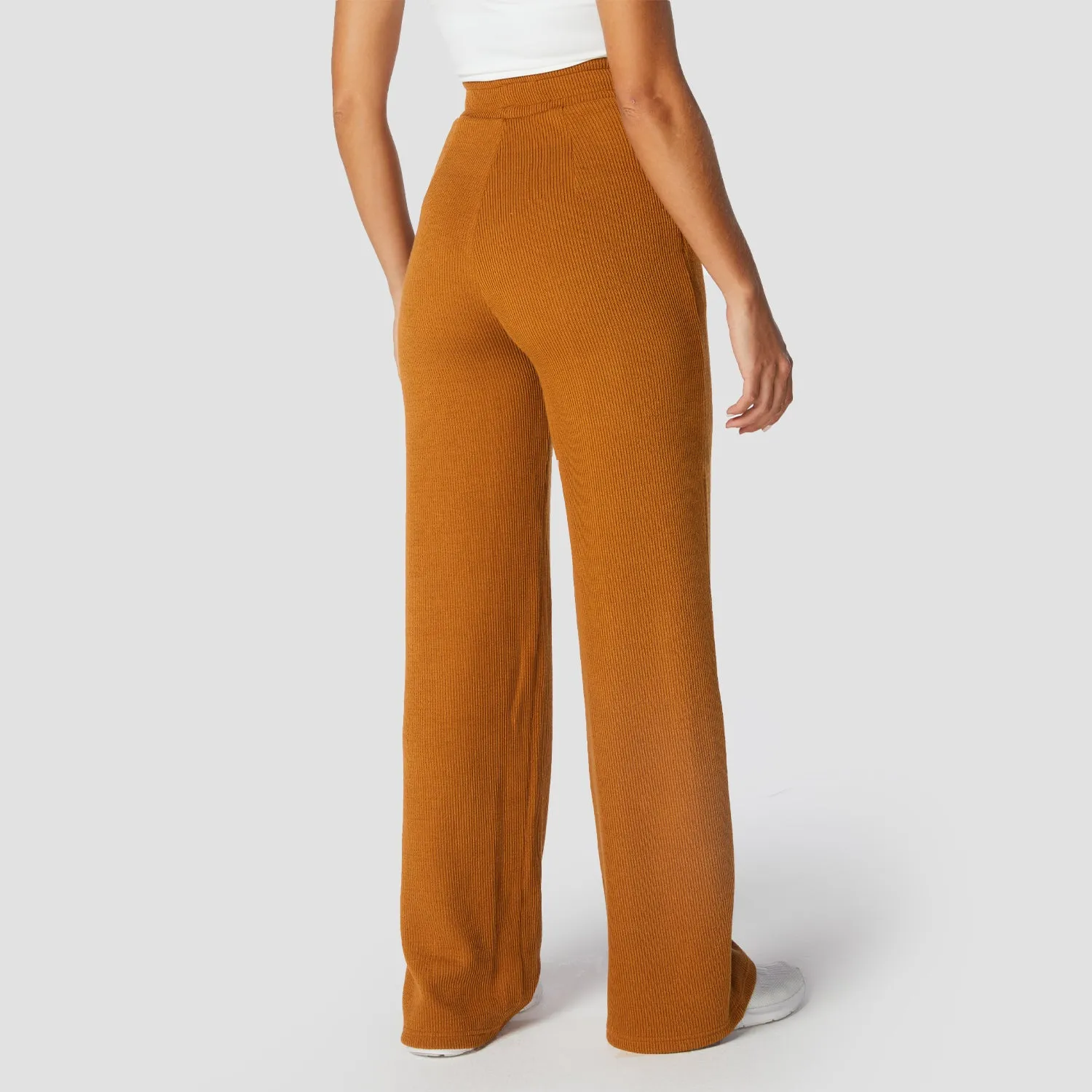 Luxe Wide Leg Pants - Biscuit