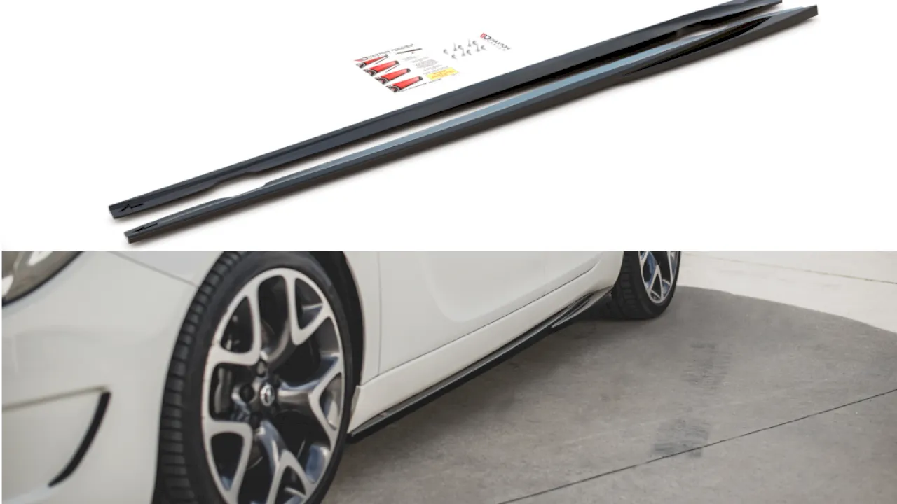 Maxton Design - SIDE SKIRTS DIFFUSERS OPEL/VAUXHALL INSIGNIA MK1 VXR/OPC FACELIFT (2013-2017)