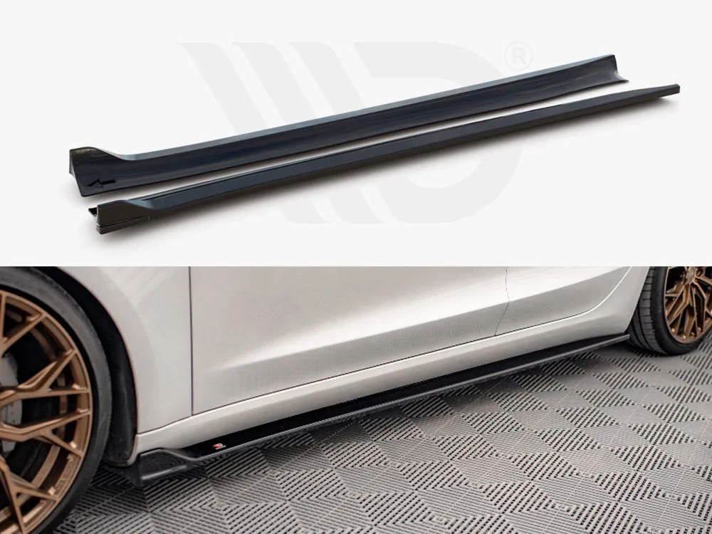 Maxton Design - SIDE SKIRTS DIFFUSERS V.2 TESLA MODEL 3 (2017-2023)