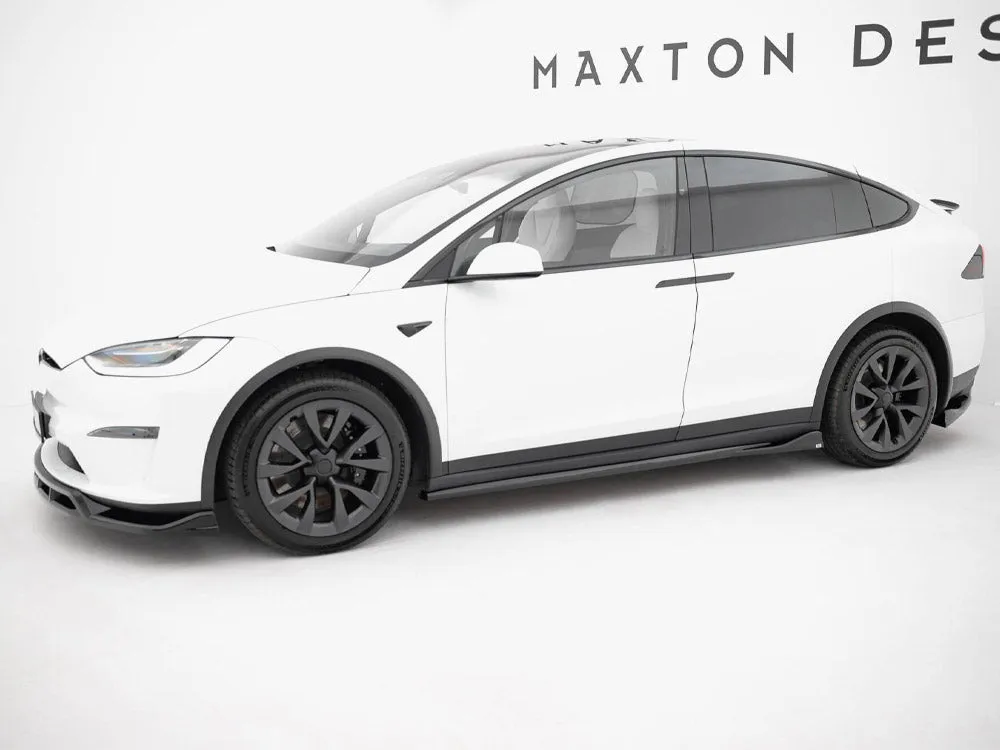 Maxton Design - Side Skirts Diffusers V.2 Tesla Model X Mk1 Facelift