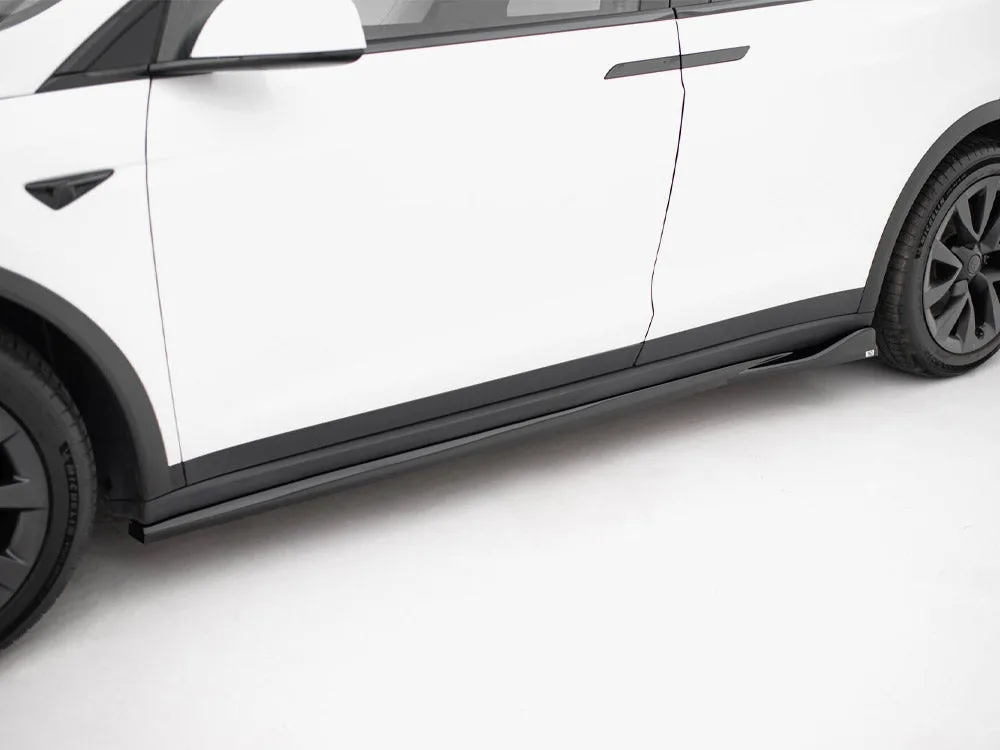 Maxton Design - Side Skirts Diffusers V.2 Tesla Model X Mk1 Facelift