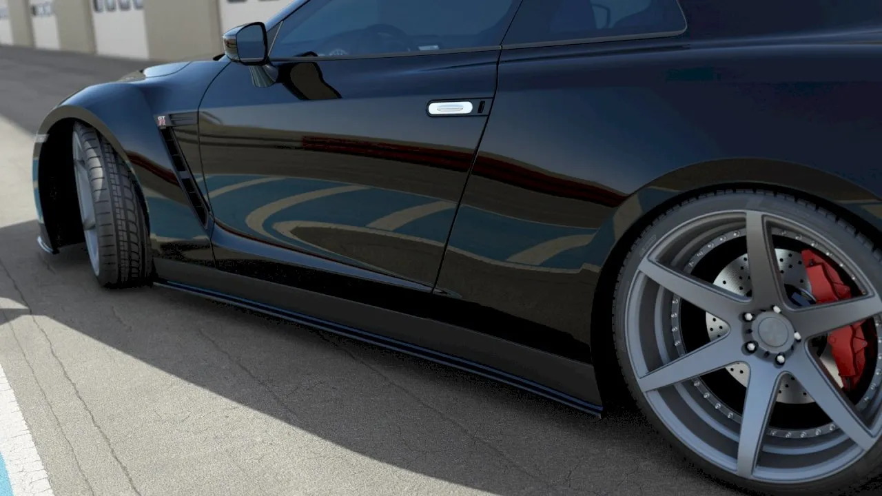 Maxton Design - SIDE SKIRTS SPLITTERS NISSAN GT-R PRE-FACELIFT COUPE (R35-SERIES) (2007-2010)