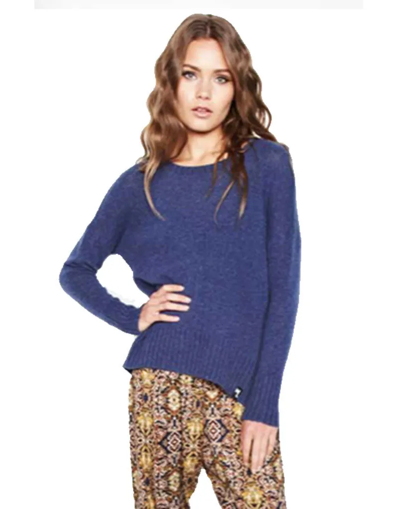 Michael Lauren Grant Cashmere Sweater in Navy