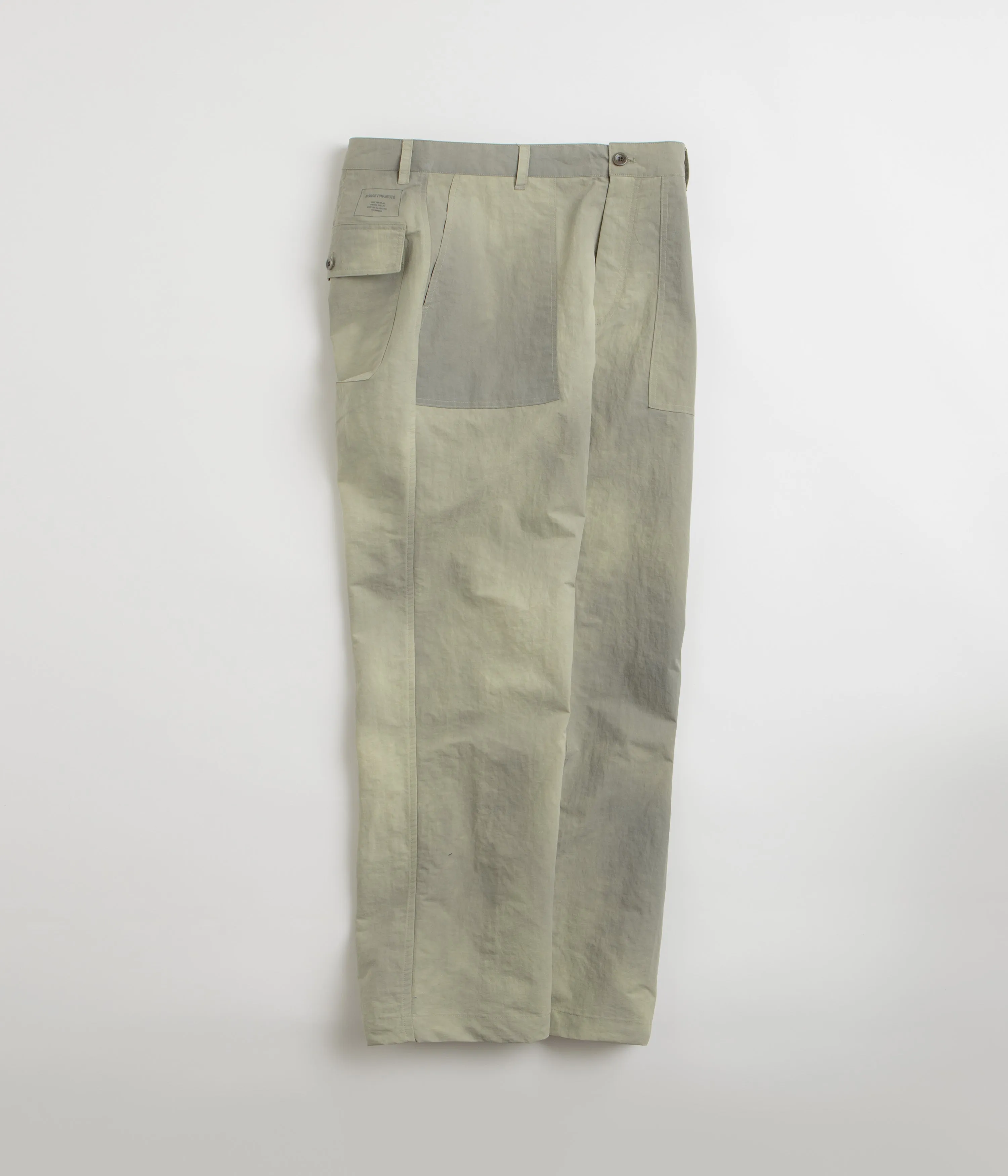 Norse Projects Lukas Relaxed Wave Dye Pants - Clay