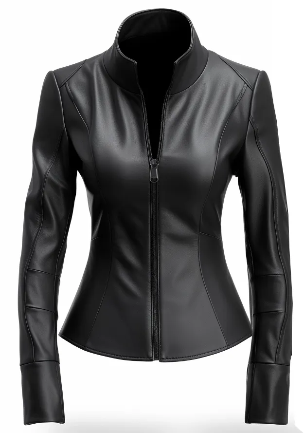 Priscilla Stylish Black Leather Jacket