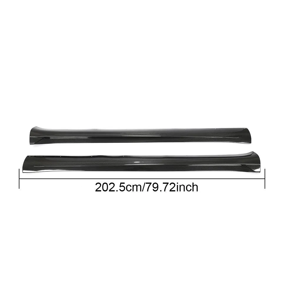 Real Carbon Fiber Side Skirt for Tesla Model Y 2020-2024 [JC Style]