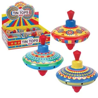 Schylling Little Tin Tops - Humming Spinning Top assorted