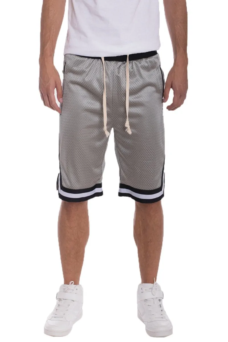 Solid Mesh Basketball Active Shorts