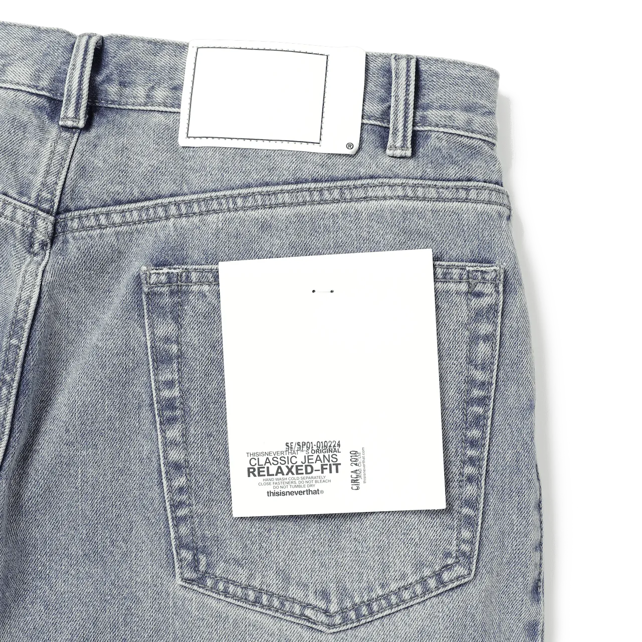 thisisneverthat Relaxed Jeans Washed Blue