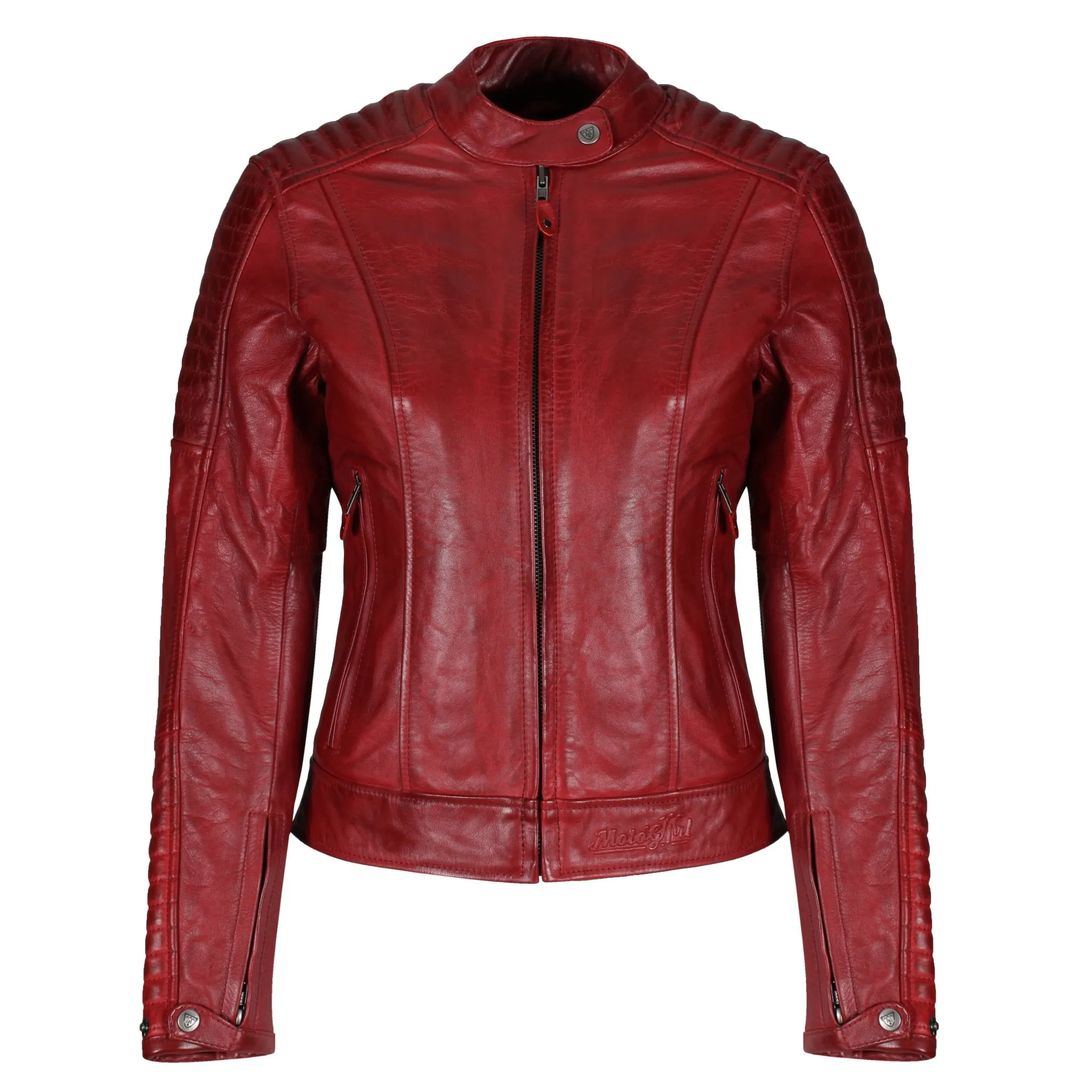 VALERIE RED - Women's Motorcycle Leather Jacket