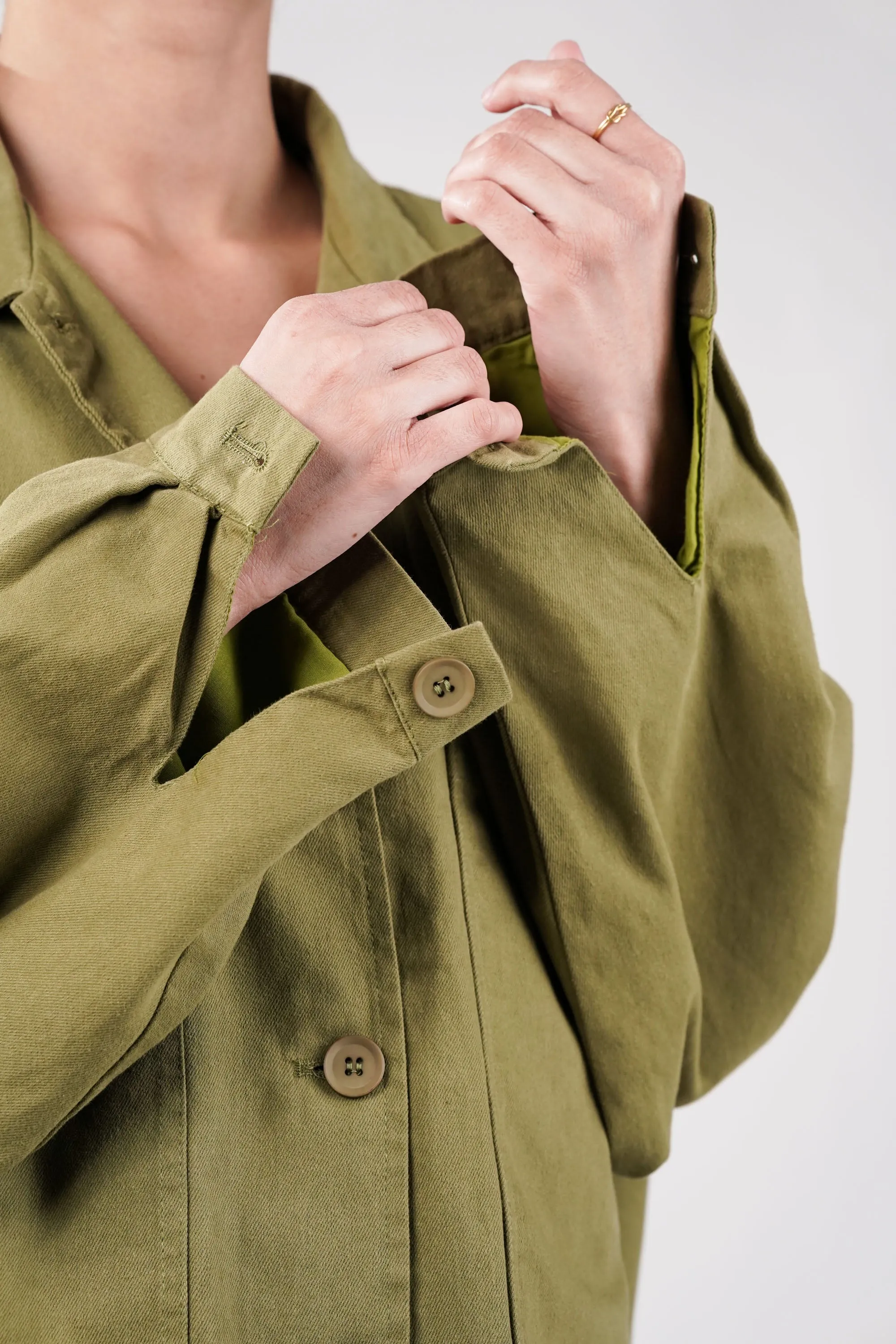 Willow Green Oversized Jacket