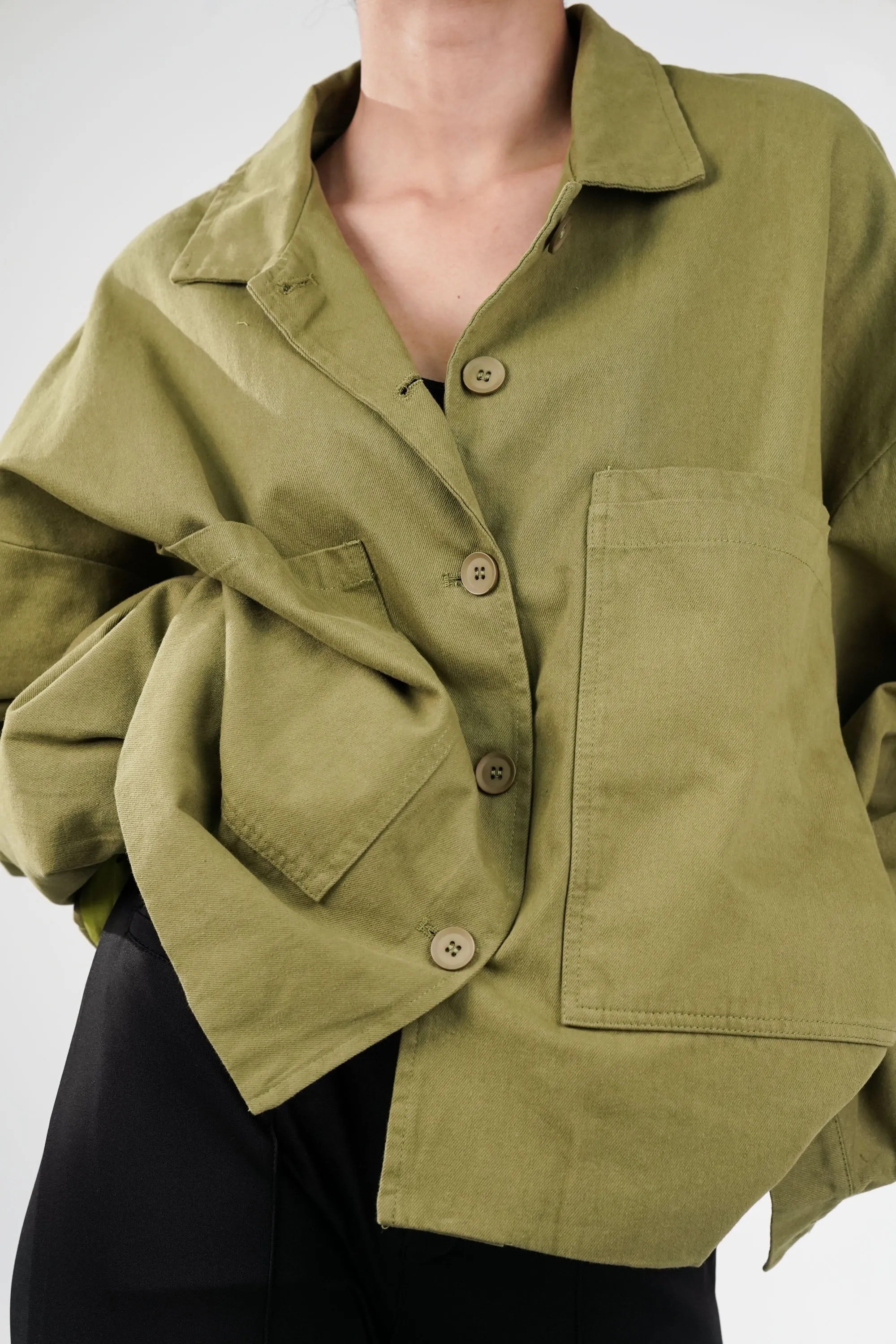 Willow Green Oversized Jacket