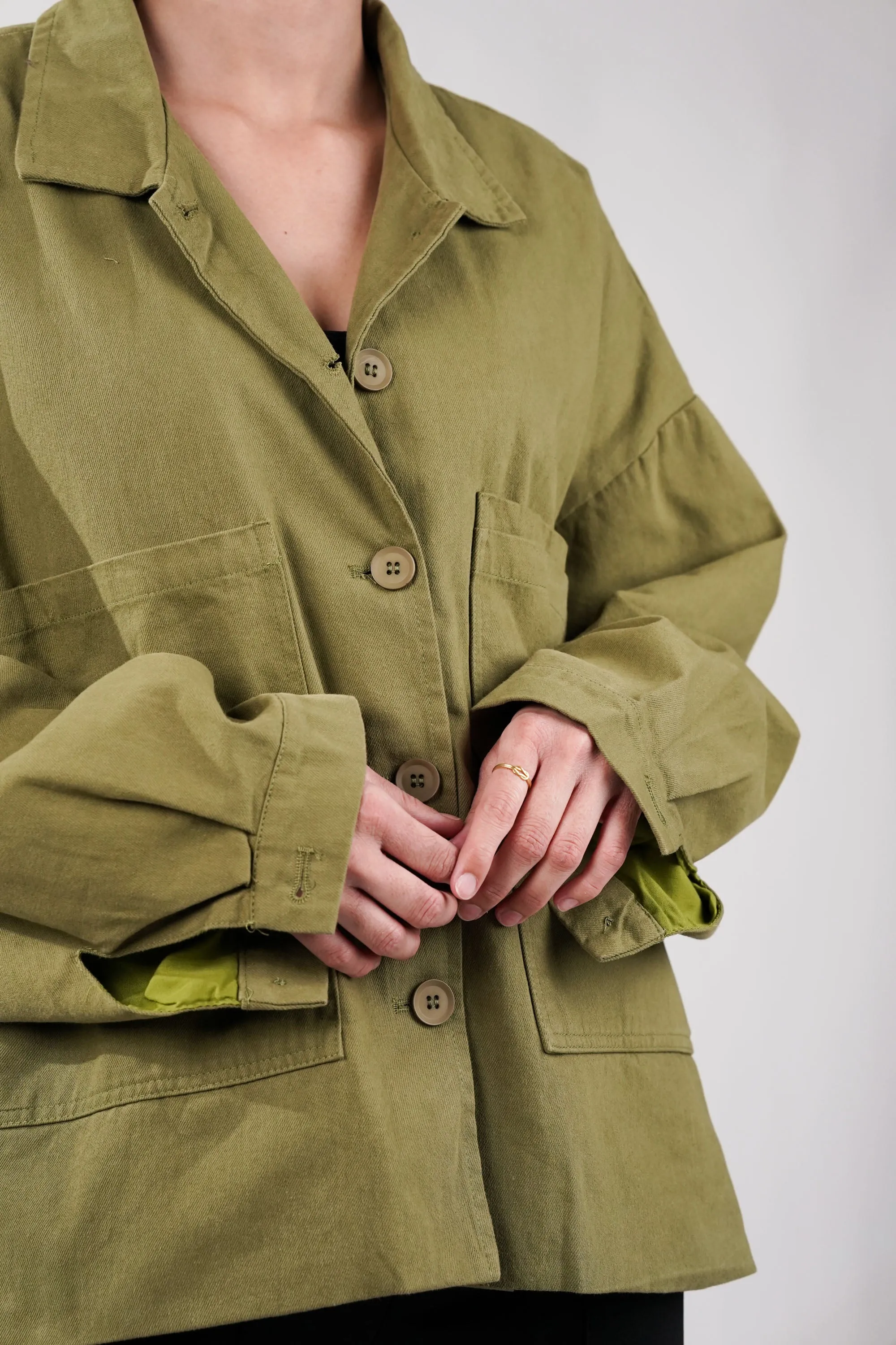 Willow Green Oversized Jacket