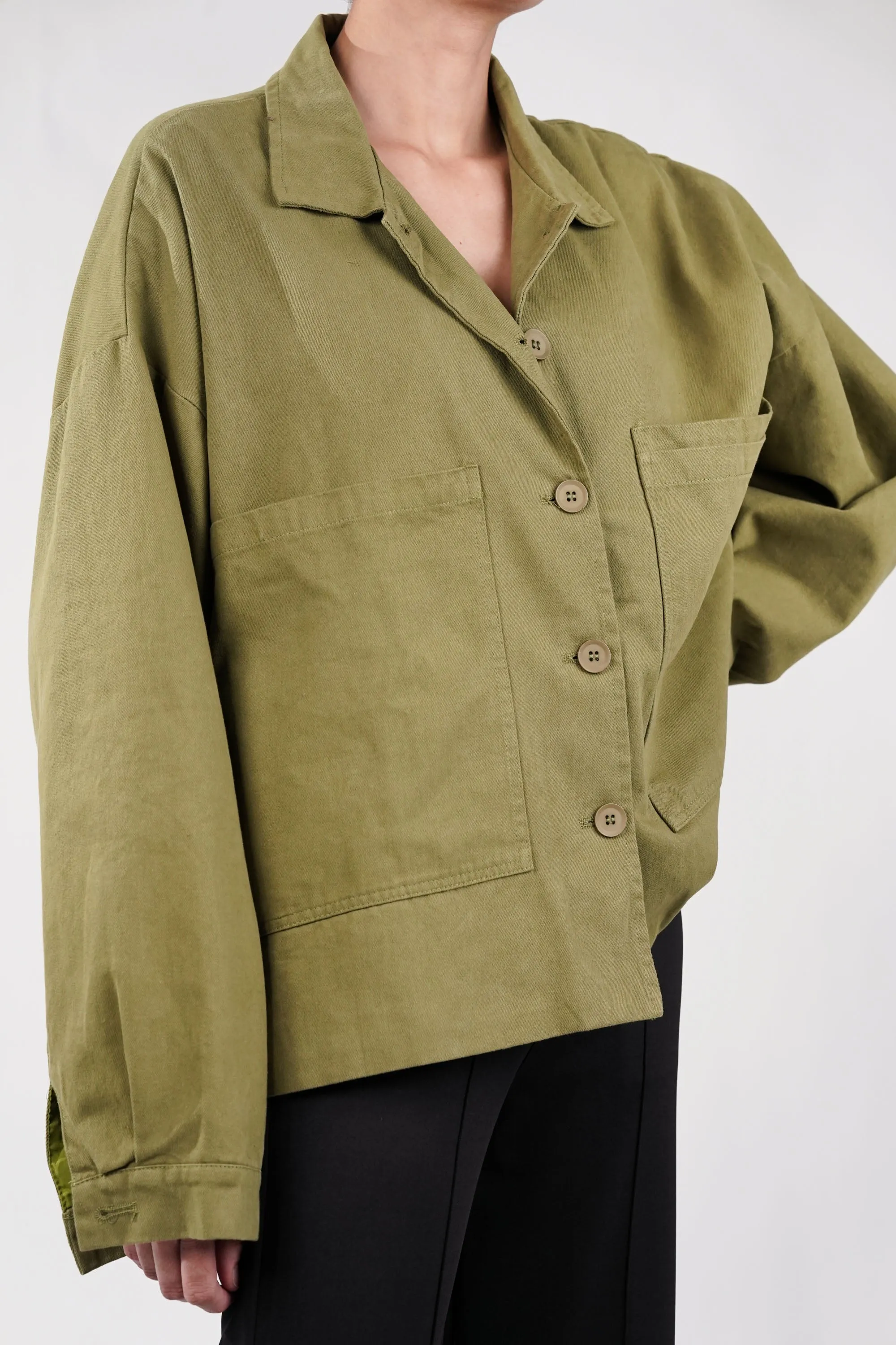 Willow Green Oversized Jacket