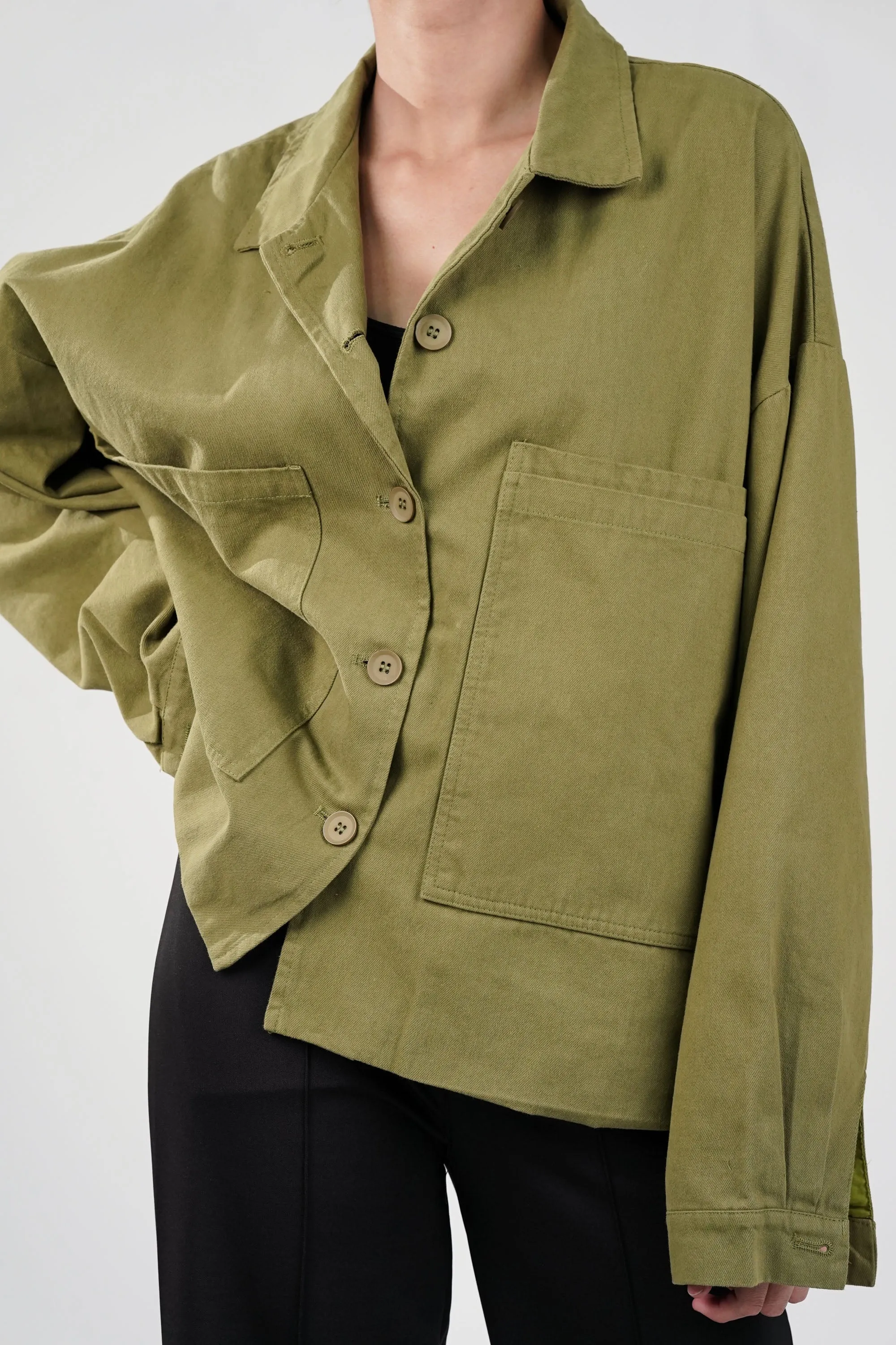 Willow Green Oversized Jacket