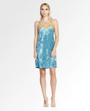 Without You Mini Dress Lace Teal