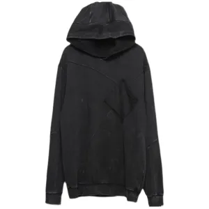 WLS Function Vintage Patchwork Washed Hoodie